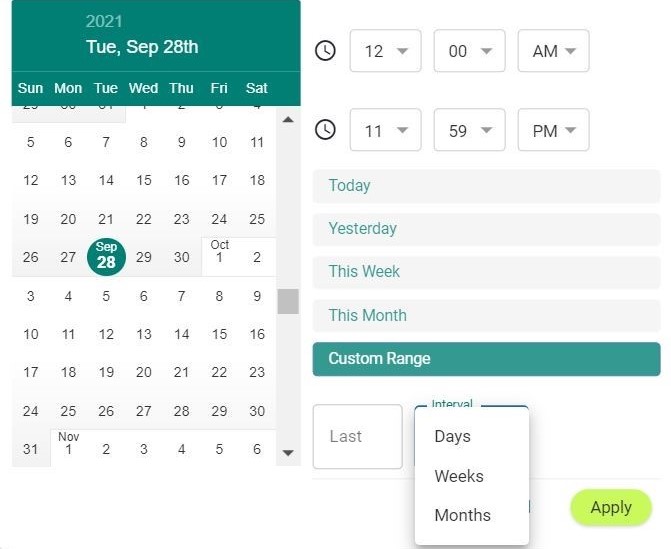 The Date/Time filter