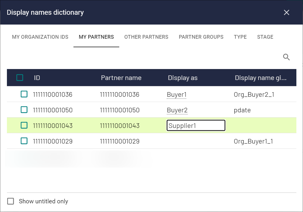 Assigning the display name value
